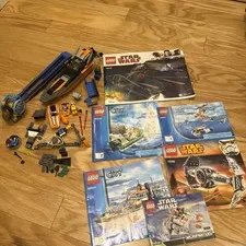Lot Lego Power Boat, Money, Random Pieces and Manuals