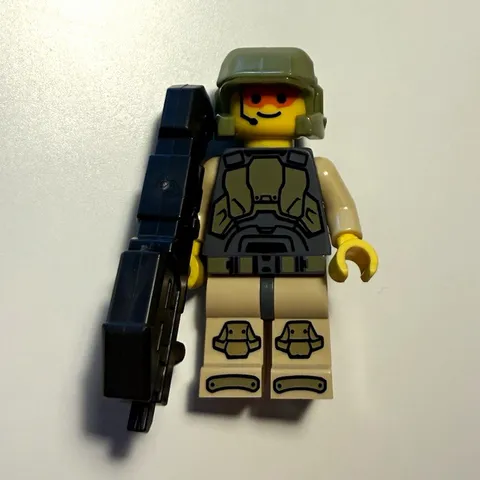Brick Tactical Crazy Combo Tan Space Marine Orange Goggles