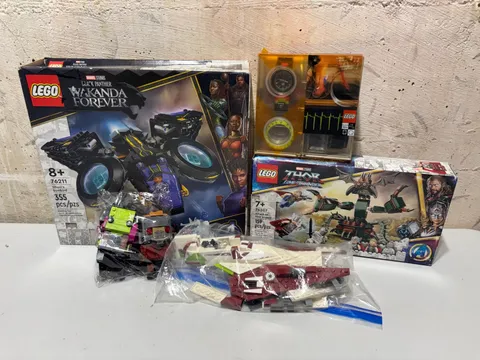 LEGO Mixed Lot 7 Items Marvel Star Wars BrickHeadz + Sealed Mystery Set