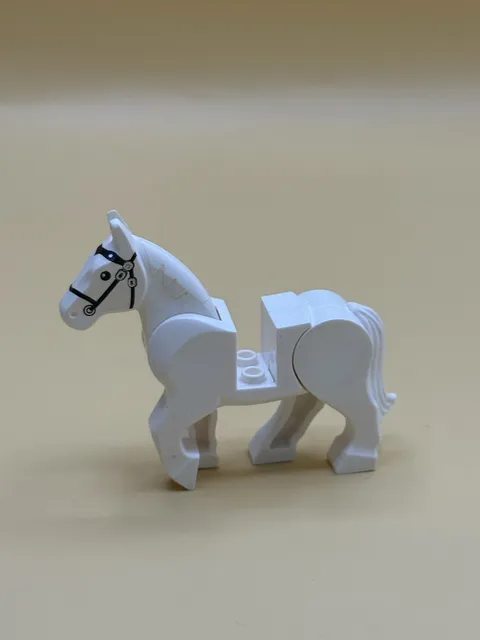 USED LEGO White Horse 10352c01pb04