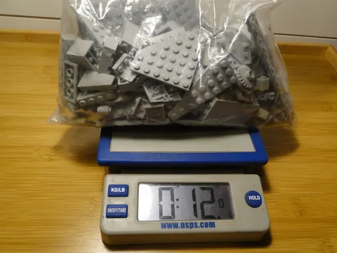 Lego Gray Light Grey Parts Pieces Bricks Plates Lot Angles