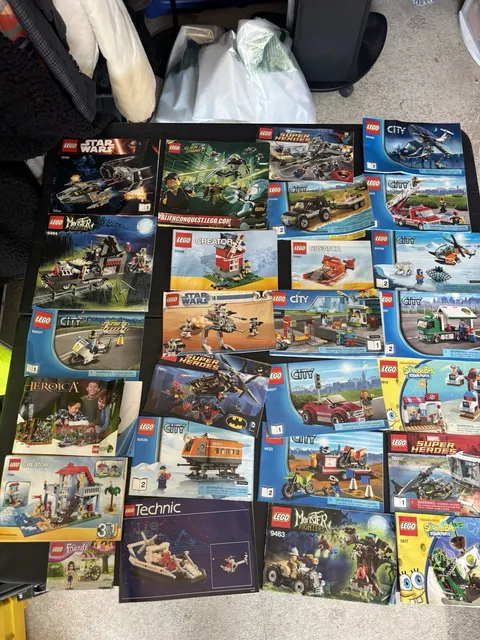 Big Lot Of Lego Booklets Instructions Star Wars Marvel Vintage City 70+ 