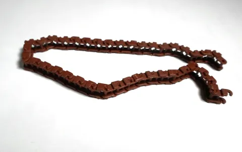 X38 REDDISH BROWN LEGO TECHNIC CHAIN LINKS PART# 3711.  (38 LINKS)