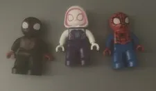 Lego Duplo - Lot Of (3) Marvel Spidey Spiderman Spin Ghost Spider Figure Pieces