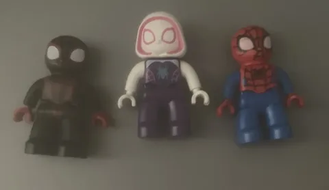 Lego Duplo - Lot Of (3) Marvel Spidey Spiderman Spin Ghost Spider Figure Pieces