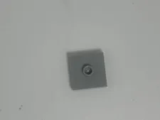 LEGO-GRAY-Plate, Modified 2 x 2 with Groove and 1 Stud in Center-87580