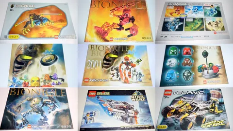 Vintage LEGO BIONICLE Instructions Manuals Lot 2001-2002 Tahu Onua Nui-Rama +SW