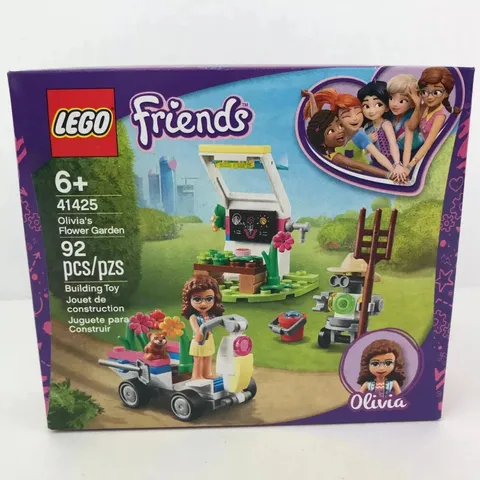 LEGO Friends 41425 Olivias Flower Garden 92 Pc Building Toy New Sealed Box
