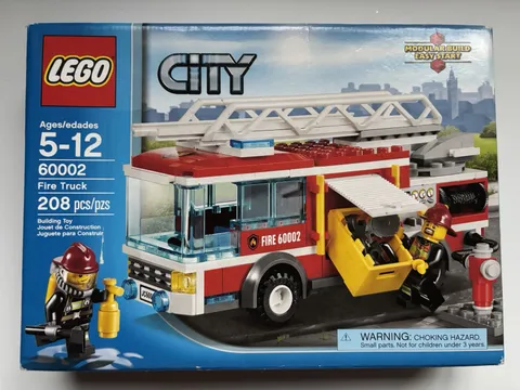LEGO City Fire 60002 Fire Truck Complete Set 208 pcs Ages 5-12 Modular