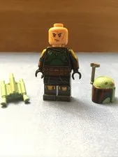 LEGO Boba Fett With Repainted Basket Armor Used With Jet pack And Helmet