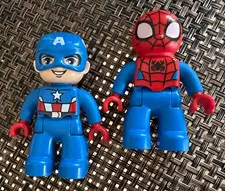 Lego Duplo Figure Spider-Man And Captain America