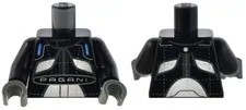 LEGO® Part 973pb5152c01 - Torso Racing Suit with Dark Bluish Gray Trim