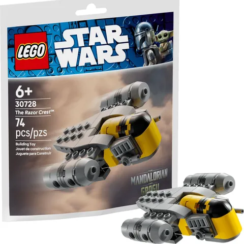 LEGO Star Wars The Razor Crest 30728 Paper Bag Set Factory Sealed 74 Pieces Mini