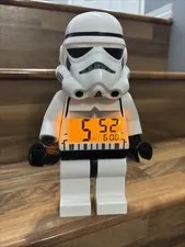 LEGO Star Wars Mini-Figure Light Up Alarm Clock STORMTROOPER WORKS
