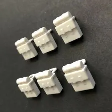 6 Lego Minifigure White Backpack Non-Opening Bag 2524 Star Wars Hoth Rebel Lot