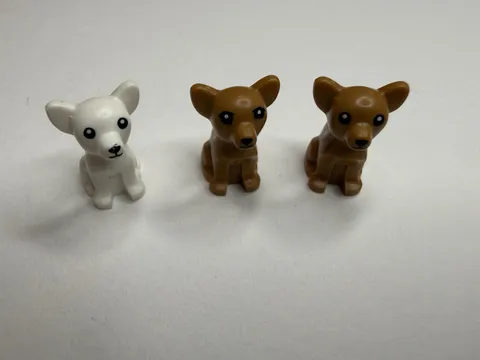 Lego Animal Chihuahua Lot Of 3 All Different Eyelashes