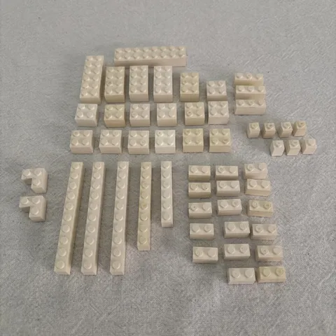 LEGO LOT Of VTG White Blocks (53)