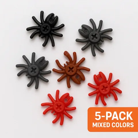LEGO® Spider 5-Pack – Mixed Colors Creepy Crawly Accessory Set