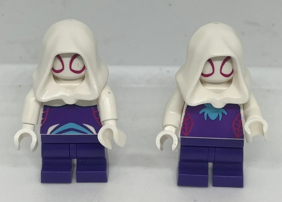 LEGO Super Heroes Ghost-Spider (Gwen Stacy) TWO Minifigures Both Shown Included