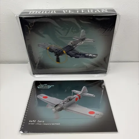 BrickVeteran Custom LEGO Set F4U-1A VMF-214 NIB w/ A6M2 Zero Instructions Sealed
