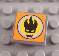  LEGO Dark Bluish Gray Clip On Alien Head Road Sign