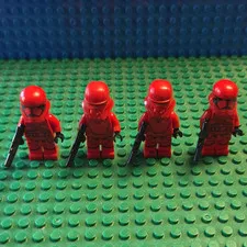 LEGO Star Wars Sith Trooper Minifigure Lot of 4 w/ Helmets & Blasters