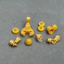 Lego 30169 31561 85975 15470  Gold Replacement Parts Pieces Lot of 11