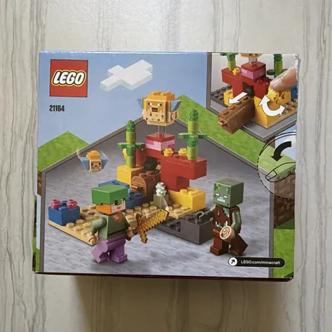 LEGO Minecraft 21164 The Coral Reef Complete Set 92 pcs Age 7+
