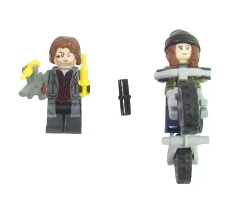 LEGO Minifigs Jurassic World Maisie Lockwood & Rainn Delacourt Weapon Bike76946
