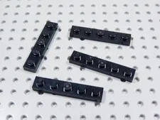 LEGO Lot of 4 Black 1x5 Plates BH