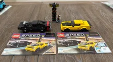 LEGO Speed Champions 75893 Dodge Challenger & Charger R/T Complete Retired
