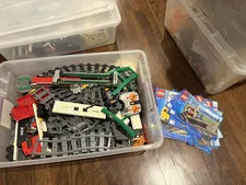 LEGO City Trains Train Track Parts Bulk Lot w/ Instructions 60092 60093 60094