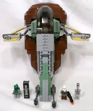 2006 LEGO Star Wars 6209 Slave 1 Retired Built Set Incomplete with Instructions