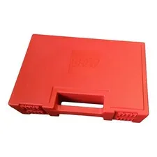 VINTAGE 1985 Red LEGO Plastic Storage Carrying Case 11 3/8"x 7 1/2" x 2 1/2"