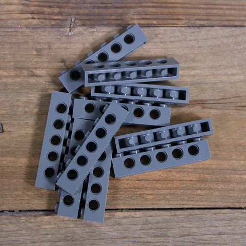 LEGO 3894 Dark Bluish Gray Technic Brick 1 x 6 with Holes Qty 10