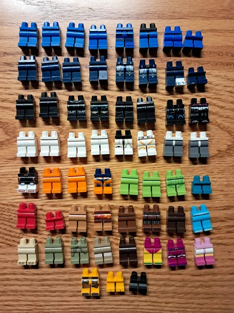 LEGO Minifigure Leg Lot Of 59 Pieces