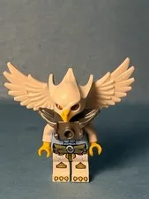 LEGO Chima Minifig loc047 - Ewar Flat Silver Armor - Light Scratches/No Cracks