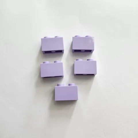 LEGO 3004 Lavender Purple Brick 1 x 2 (x5)