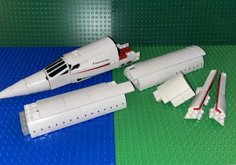 LEGO CONCORDE JET PARTS LOT-10318-PARTS ONLY-INCOMPLETE