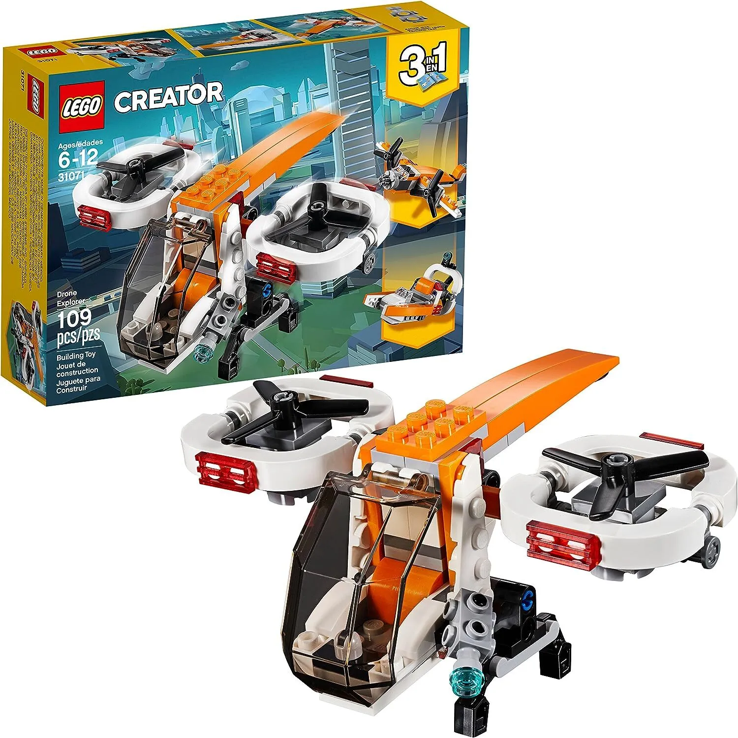 LEGO CREATOR - 2 x SETS - 31057 AIR BLAZER and 31071 DRONE EXPLORER