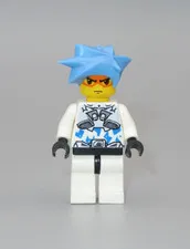 LEGO Exo Force Hikaru silver blue spiky hair minifigure 8114