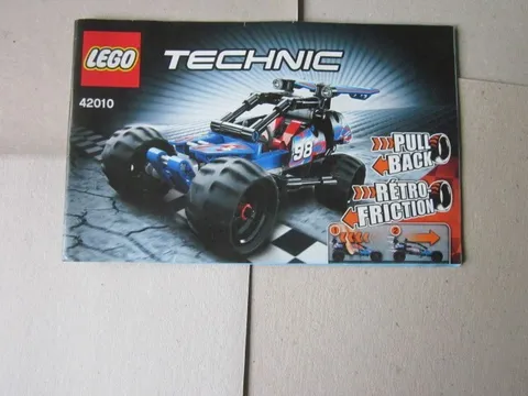 Lego Technic Building Instructions Instruction 42010 Pull Back Retro Friction