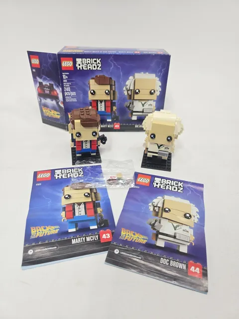 LEGO Back to The Future Brickheadz Marty McFly And Doc Brown READ