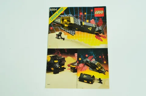 LEGO 6894 Space Blacktron Invader Space Instruction Book Manual Only 1987
