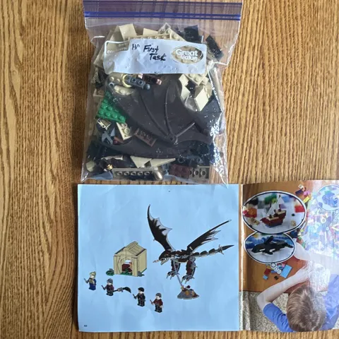 LEGO Harry Potter 75946 Hungarian Horntail FULLY COMPLETE SET with manual