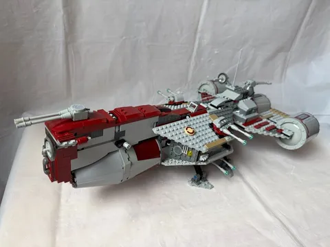 LEGO Star Wars 7964 Republic Frigate Complete Build with Instructions