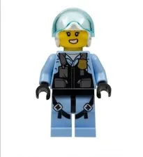 LEGO City (cty1208) ROOKY PARTNUR - POLICE PILOT Minifigure From Advent #60268