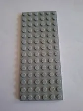 No 448 1x Lego Plate 6x14 3456 Light Grey
