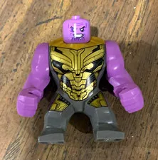 LEGO Thanos Bigfig Minifigure Purple & Gold Armor, Gray Legs Plastic