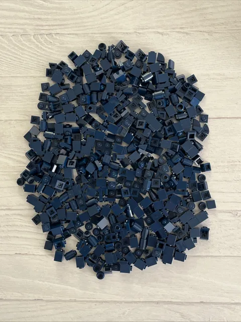 LEGO DARK BLUE LOT 467 PCS 1X1 PLATE BRICK ROUND VARIETY EARTH NAVY